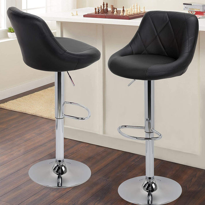 Adjustable Swivel Barstools for Kitchen Island, Set of 2