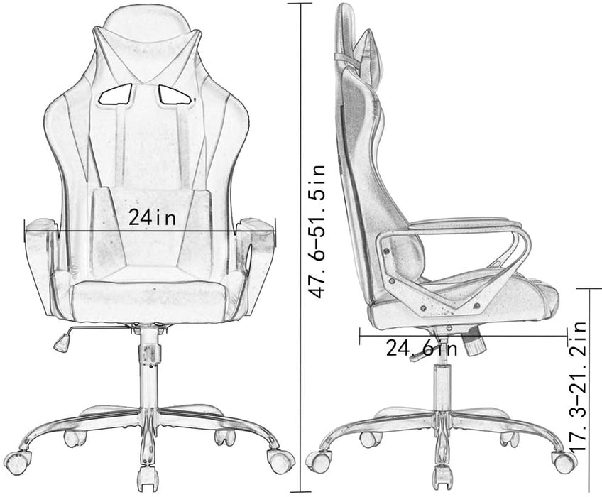 Affordable Ergonomic Gaming Chair with Back Support