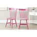 American Homes Collection Raspberry Pink Spindle Side Chair, Set of 2