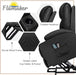 Light Black Power Lift Recliner with Heat & Massage