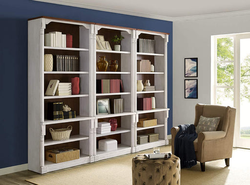 White 3-Tier Open Bookcase