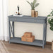 Grey Console Table with Drawer and Shelves