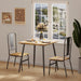 Romantic 3-Piece Dining Table Set for 2, Retro Style