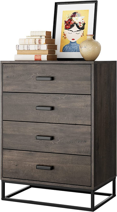 Chest of Drawers, Dark Brown, Wood, Easy Assembly