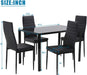 Rectangular Modern Dining Table Set for Small Spaces