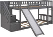 Twin Metal Bunk Beds with Guard Rail