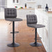 Swivel Barstools with Back, Set of 2