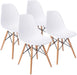 White Mid-Century DSW Chairs