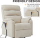 Beige Chenille Electric Power Lift Recliner