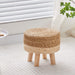 Seagrass Handwoven Foot Stool with Non-Skid Legs