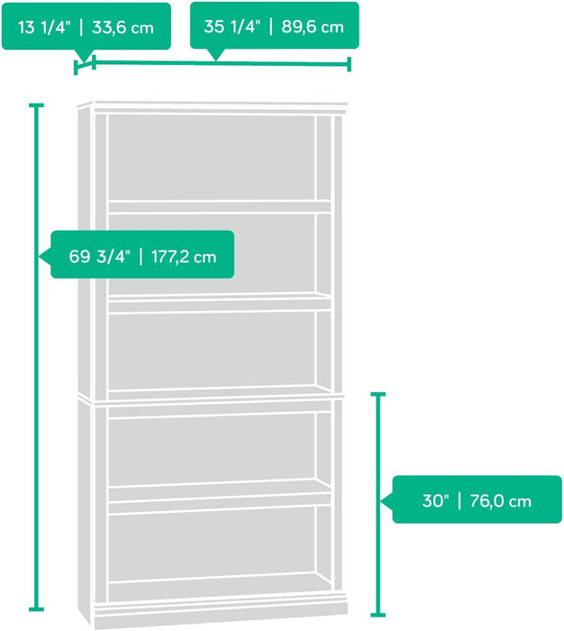 3-Tier Cinnamon Cherry Bookcase by Sauder