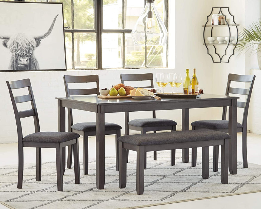 Gray Bridson Modern 6-Piece Dining Set