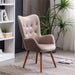 Contemporary Velvet Accent Chair in Chocolate