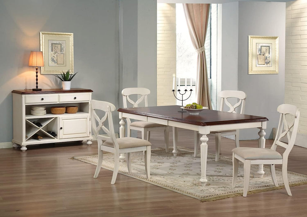 Andrews Butterfly Leaf Dining Set with Server (6 Pieces)