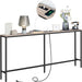 Industrial Console Table with Power and USB Ports