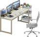 55-Inch Silver Computer Desk for Home Office