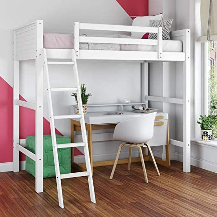 Wood Loft Style Bunk Bed, Twin
