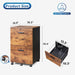 Rustic Brown File Cabinet and Printer Stand