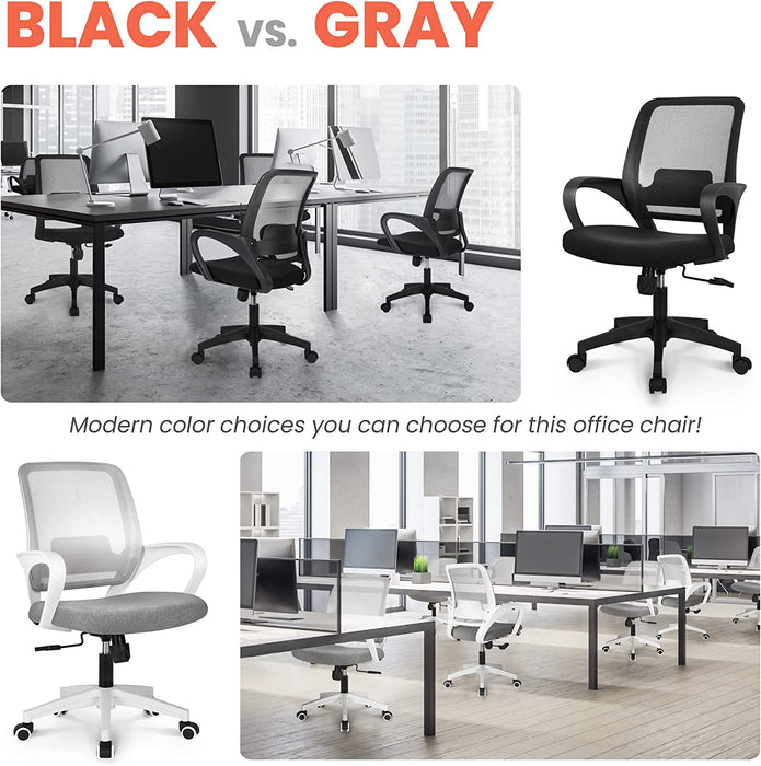 Ergonomic Black Mesh Office Chair with Lumbar Support