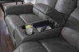 Jesolo Modern Double Reclining Loveseat with Console