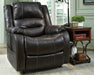 Yandel Black Faux Leather Electric Power Lift Recliner