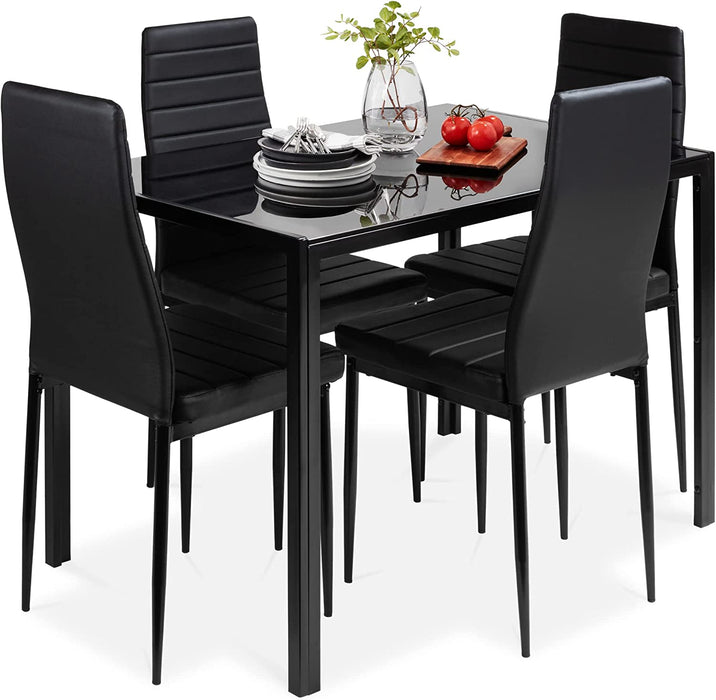 5-Piece Kitchen Dining Table Set for Dining Room