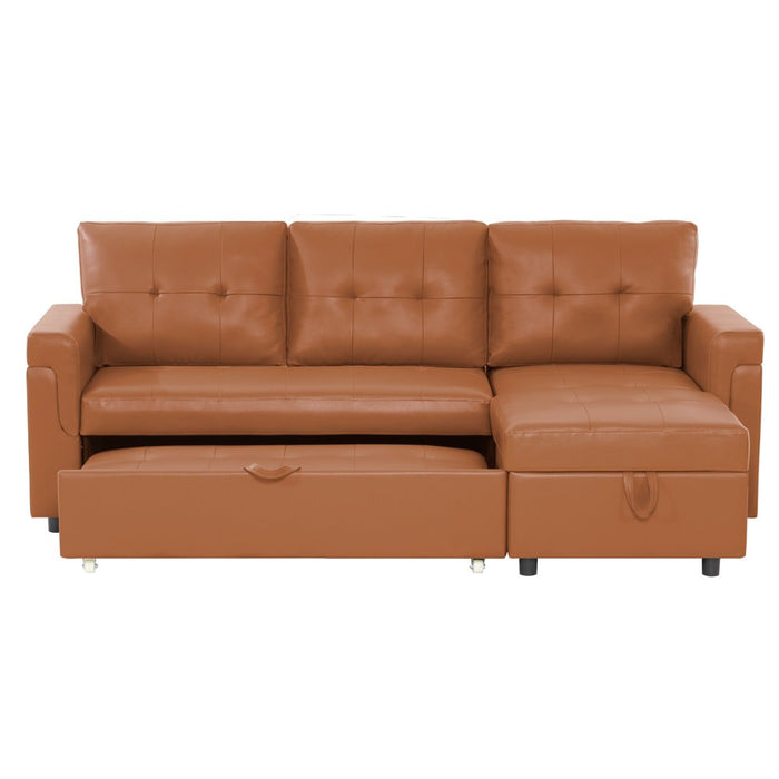 Reversible Sleeper Sectional with Chaise and Storage