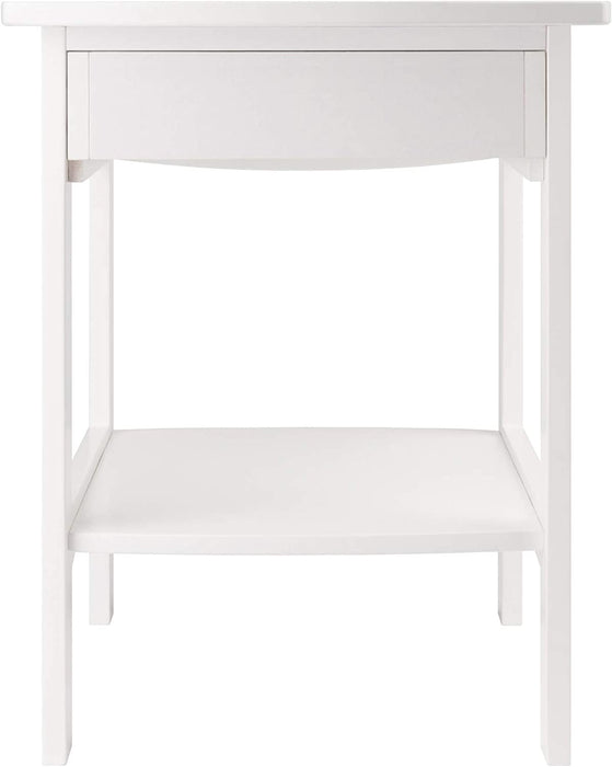 White Claire Accent Table