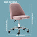 Modern Pink Rolling Desk Chair with Wheels