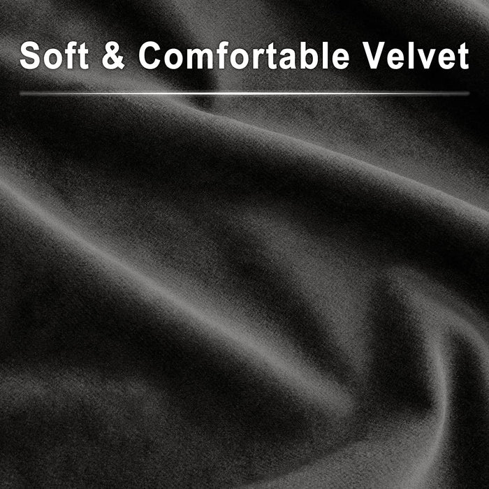 Modern Velvet Barstools Set of 2 Counter Height