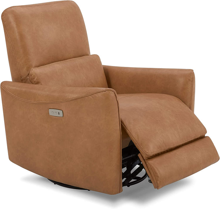 CHITA Power Recliner Swivel Glider Chair, Brown