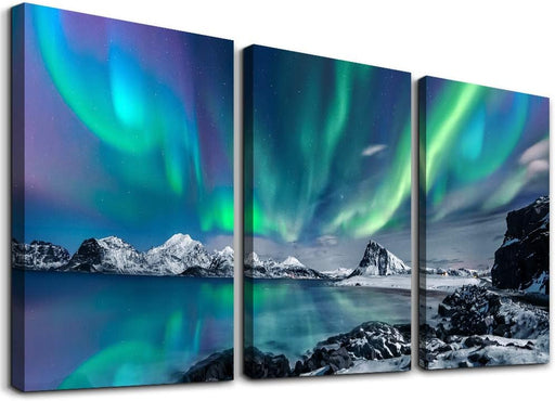 Aurora Scenery Canvas Wall Art for Home