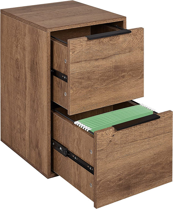 2-Drawer Wood File Cabinet for Home Office
