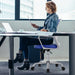 Ergonomic Blue Office Chair with Lumbar Support