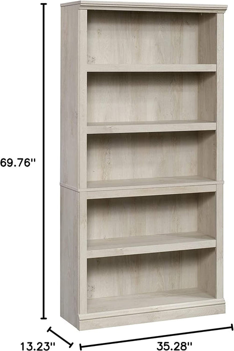 Chalked Chestnut Bookcase with 5 Shelves