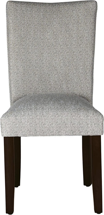 Light Grey Classic Upholstered Accent Dining Chair