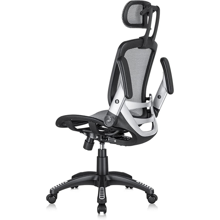 Adjustable High-Back Mesh Office Chair, Grey
