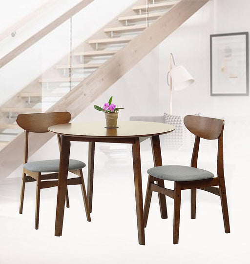 Solid Wood round Table and Side Chairs Set