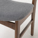 Grey Idalia Walnut Finish Chairs