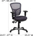 Adjustable Arm Mesh Executive Office Chair