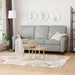 Traditional Grey Fabric 3-Seater Sofa