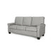 Traditional Grey Fabric 3-Seater Sofa