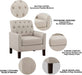 Comfy Beige Accent Chairs for Small Spaces