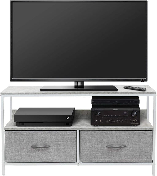 2-Drawer TV Stand Dresser with Storage
