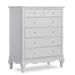 Aurora 6 Drawer Tall Chest, Grey Pearl/Silver Mist