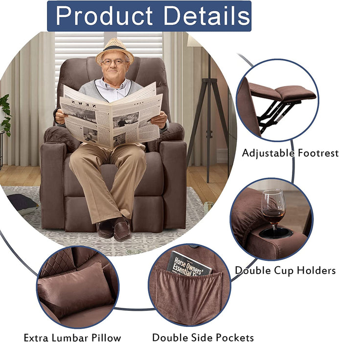 Power Lift Recliner Chair for Elderly, Velvet