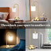 Gold Industrial Table Lamp with Dimmable Edison-Bulb