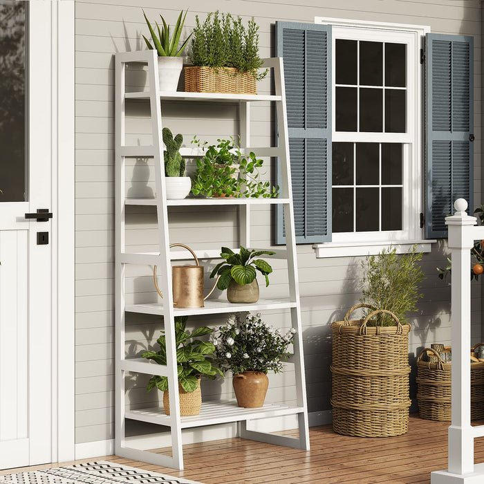 4-Tier Bamboo Bookcase for Organized Living Space