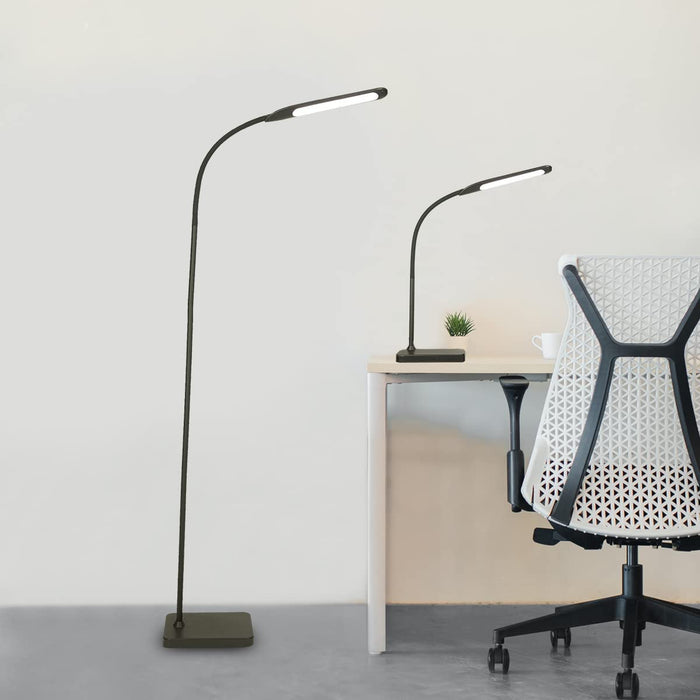 2-In-1 LED Floor and Desk Lamp