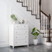 White Drawer Chest for Bedroom, Nursery, and Living Room